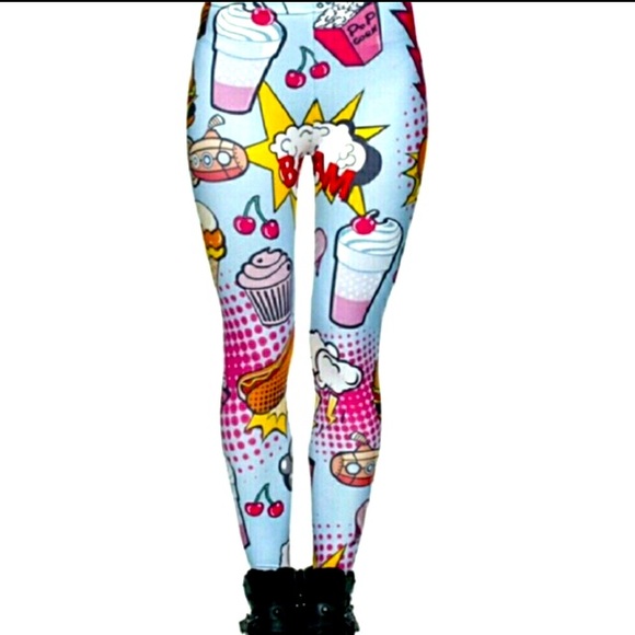 Retro Carton Funky Fun Leggings - Picture 9 of 14